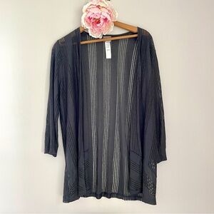 Chico's Gray Easywear Knit Cardigan 2 Large